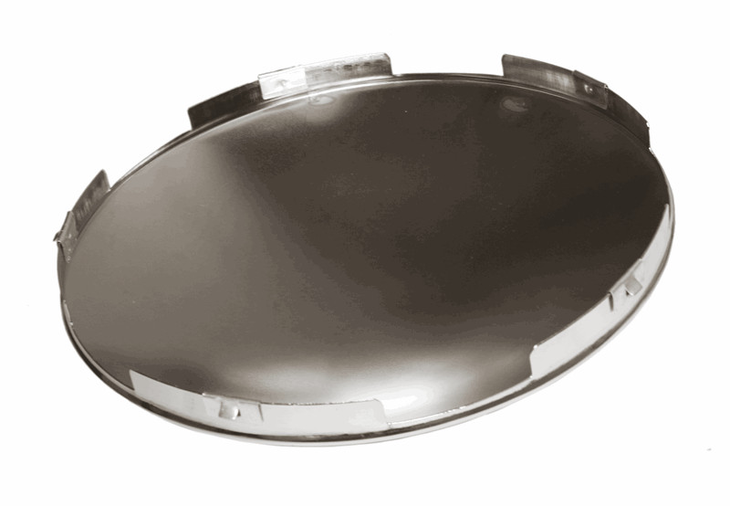FRONT WHEEL HUB COVER - CHROME -5 NOTCH