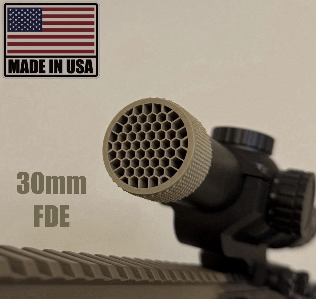 FDE 30mm ARD (Anti Reflective Device) For LPVO / Scope