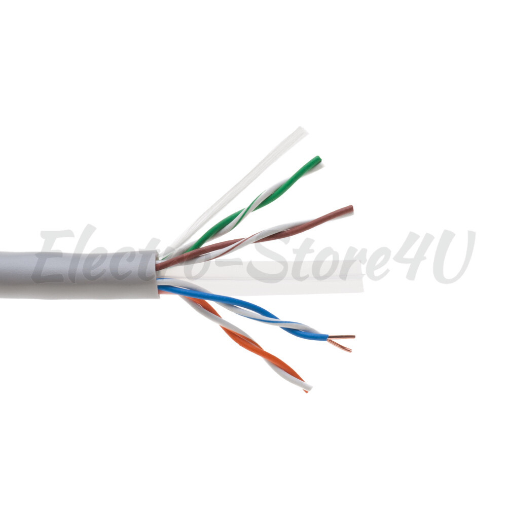 1000ft CAT5e CAT6 UTP Bulk Ethernet Cable Solid Network Wire RJ45 LAN CAT5