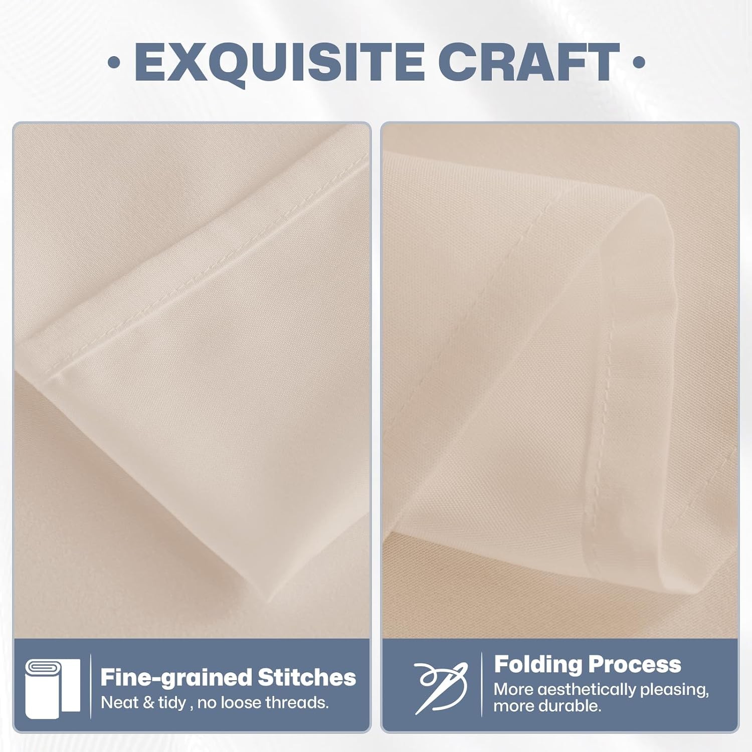 Lavisun Flat Sheets 2 Pack Beige Twin Hotel Quality