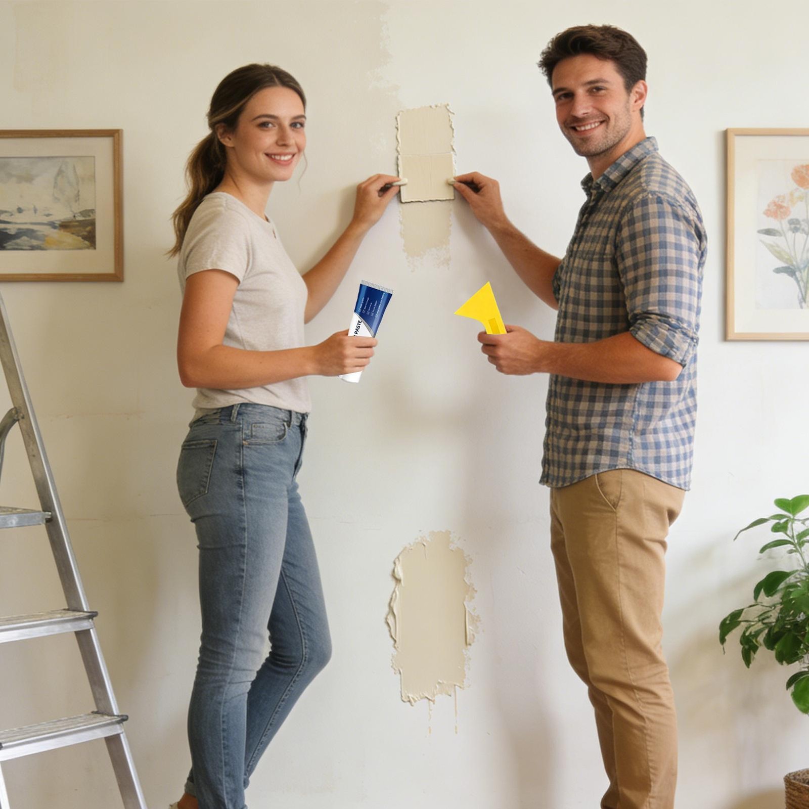 Efficient Drywall Repair Kit With Scraper, 2026 Quick Drying Wall Mending Agent