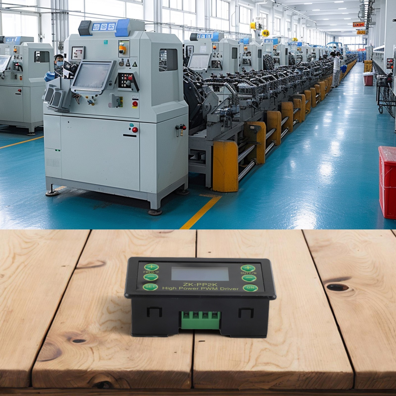 Adjustable Duty Cycle Driver with/Stop Control and Wide Voltage Input