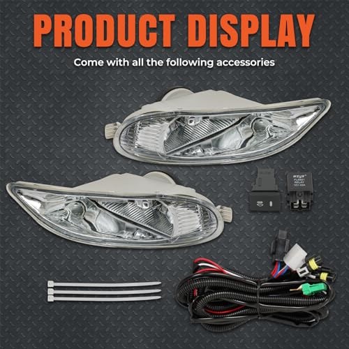 Fog Lights Assembly Replacement for Corolla 2005-2008 Driving Fog Lamps with