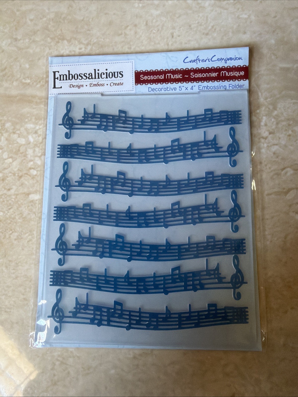Embossalicious Seasonal Music Embossing Folder Crafter’s Companion