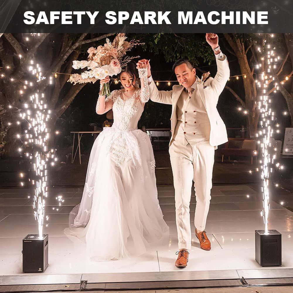 2PCS 700W DMX Cold Spark Machine Firework Machine Wedding &Flight Case