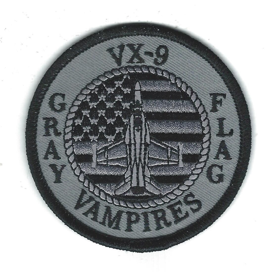 VX-9 EA-18G 'VAMPIRES'  GRAY FLAG  BULLET patch