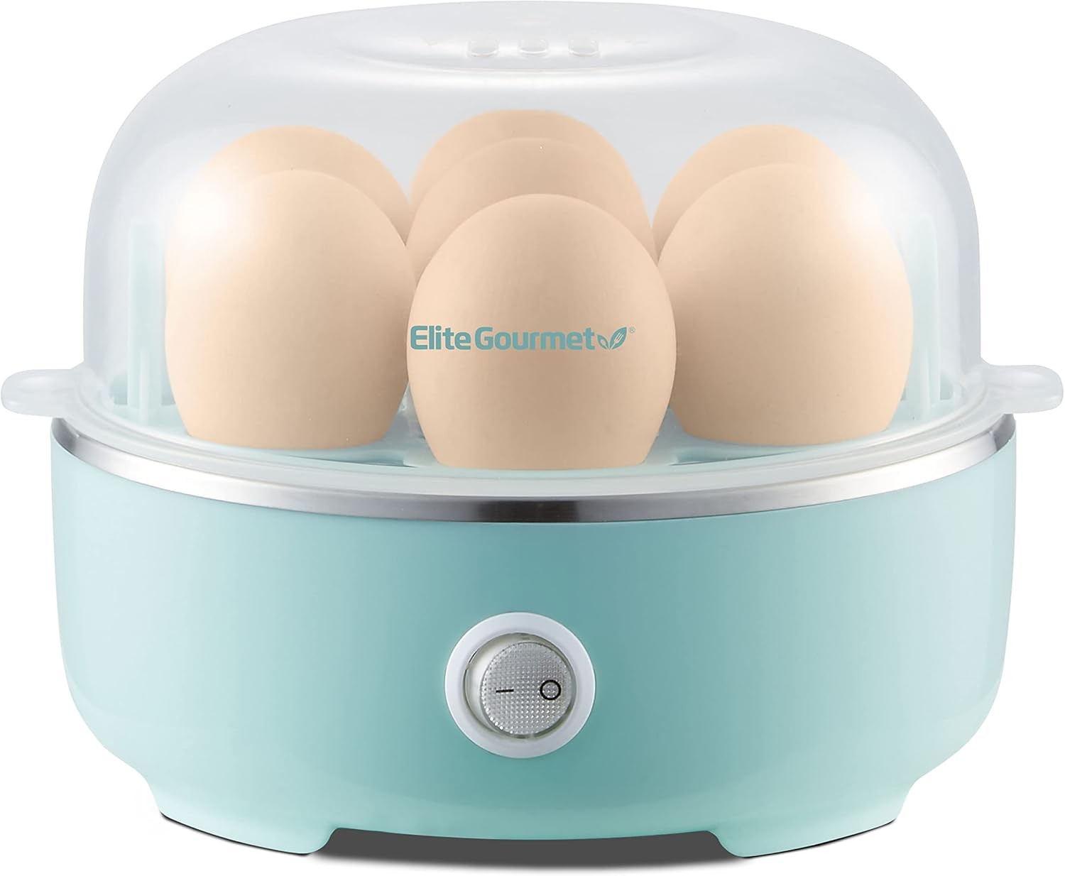 Elite Gourmet EGC115M Easy Egg Cooker Electric 7-Egg 7 Egg, Retro Mint