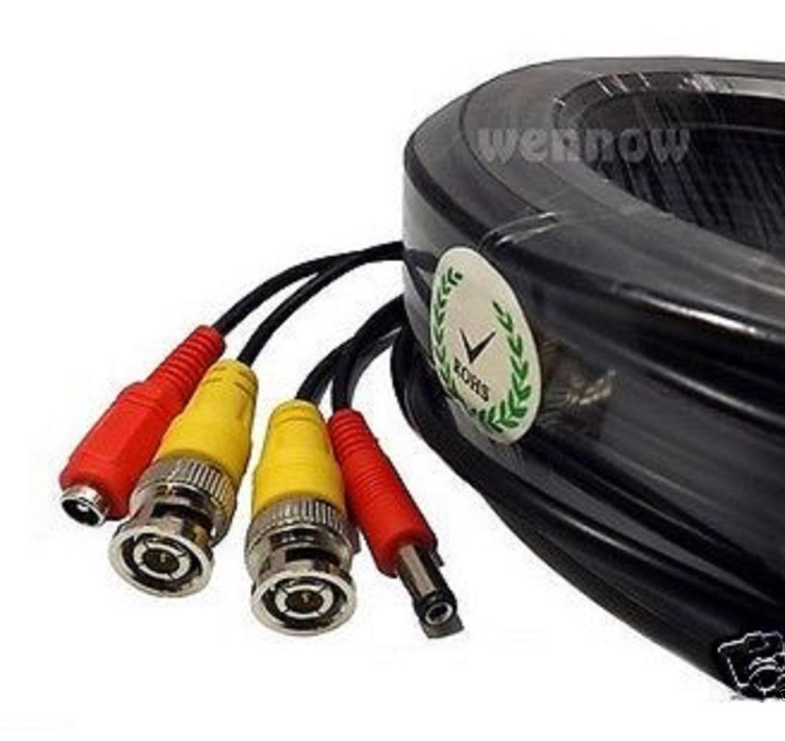 Premium Quality 100Ft Video Power BNC RCA Cable for Night Owl CCTV Security Ca