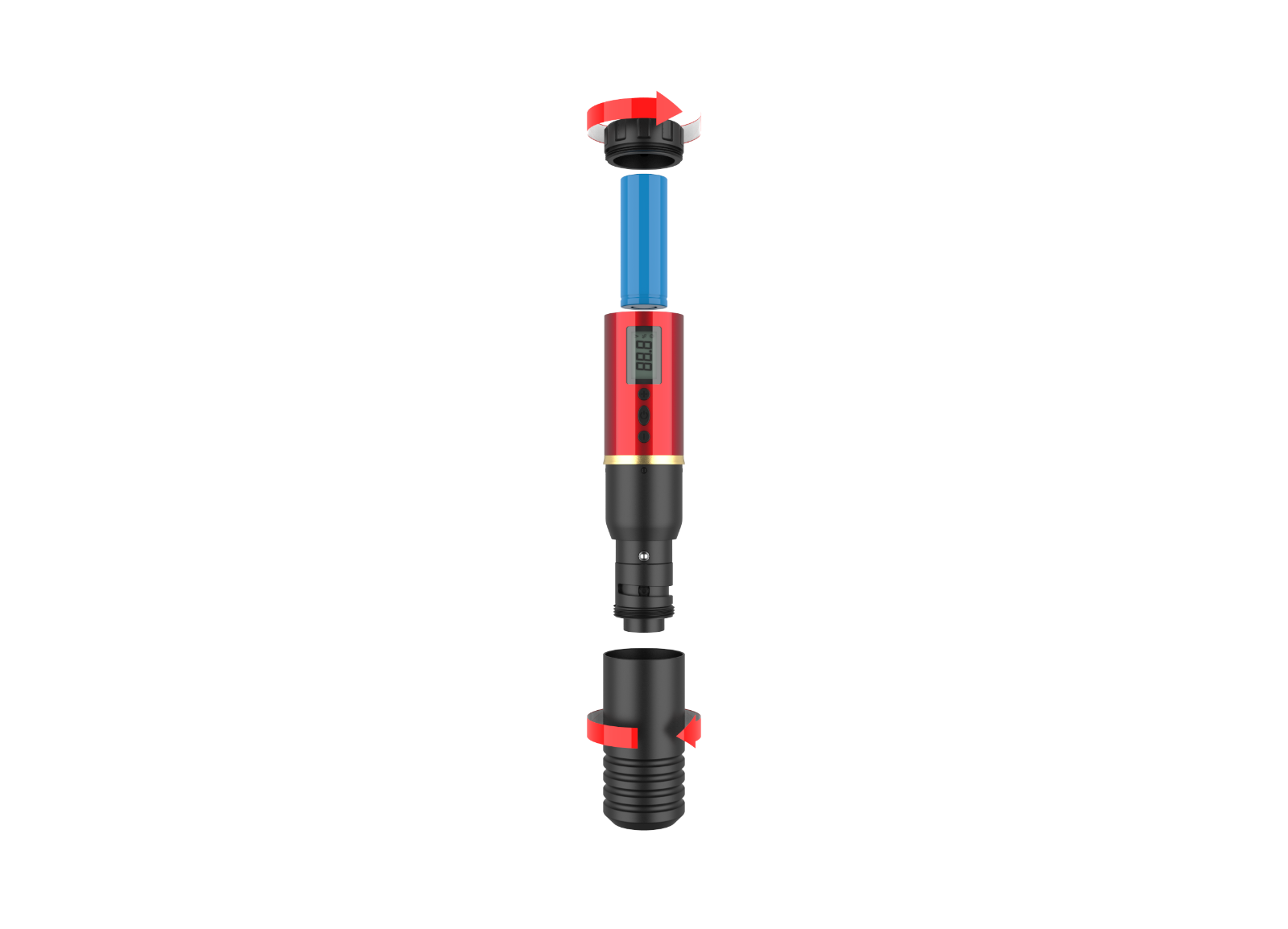 Tatmax M1 Wireless Tattoo Pen 3 Replaceable Batteries 3 Grips