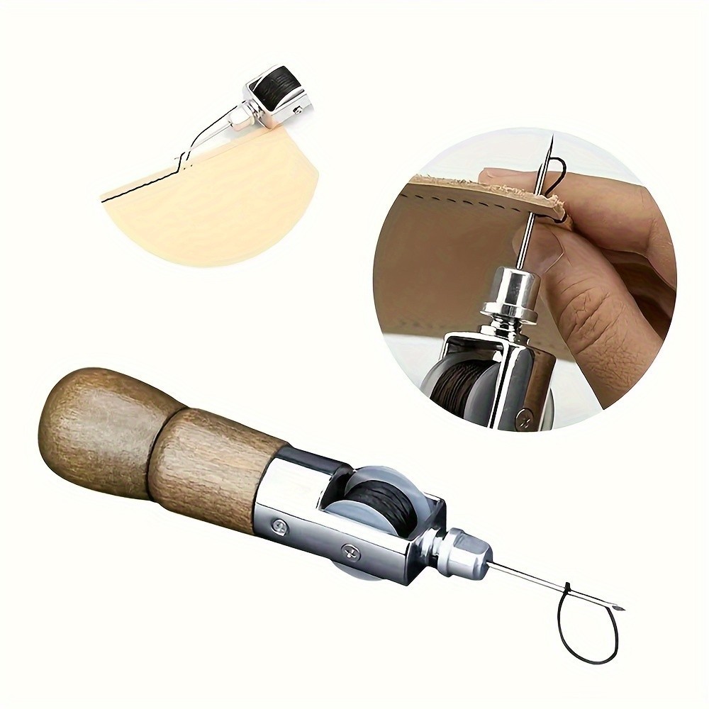 Leather Sewing Tool Kit - Handheld for Leather Craft & Repair