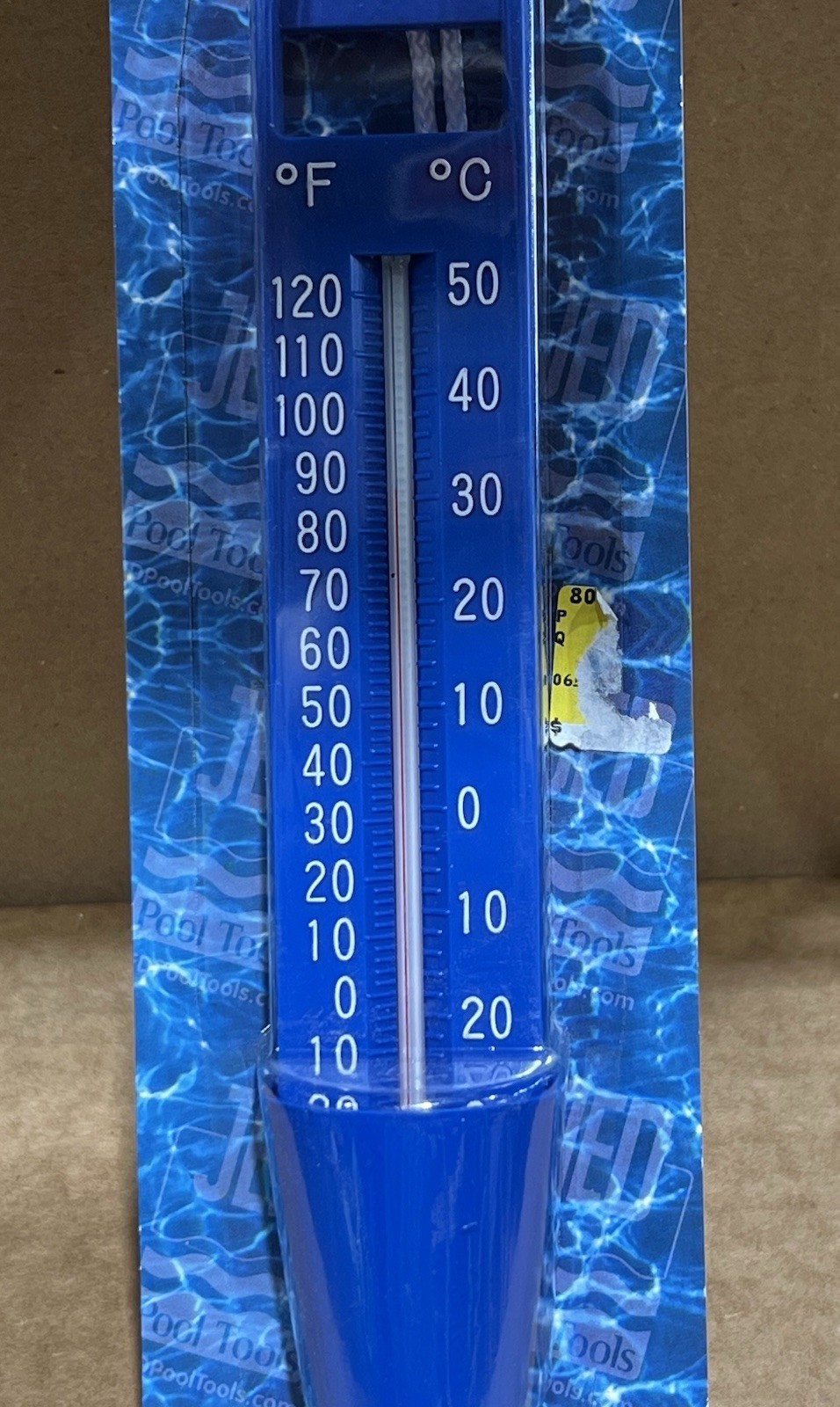 JED Pool & Spa Thermometer Temperature 20-208 JED Pool 10'' New