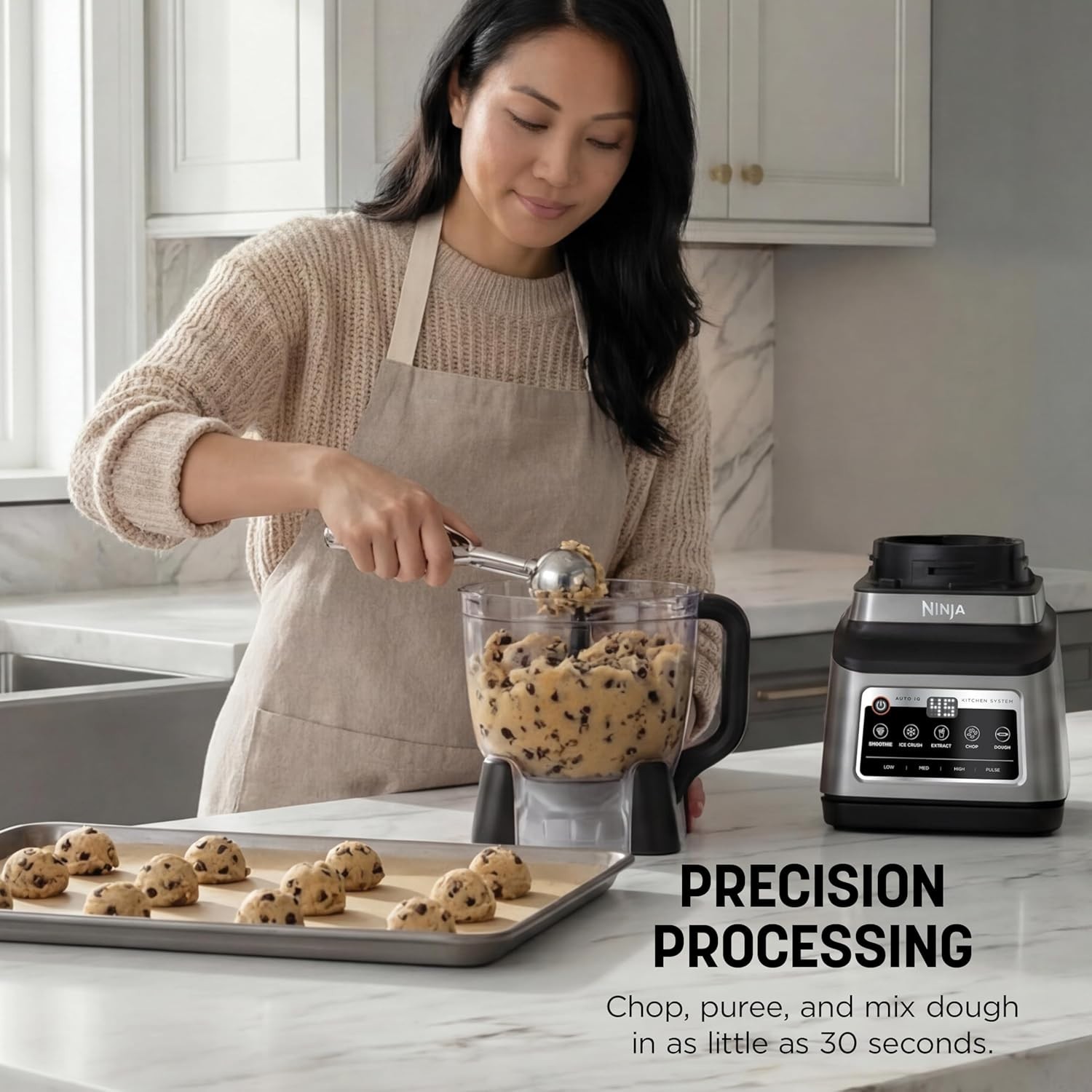 BN801 Professional Plus Kitchen System, 1400 WP, 5 Functions for Smoothies, Chop