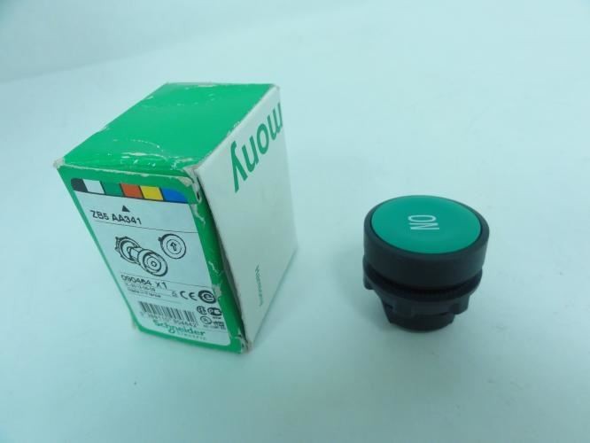 192744 New-No Box; Schneider ZB5AA341 Lot-2 Green Flush Pushbutton Head