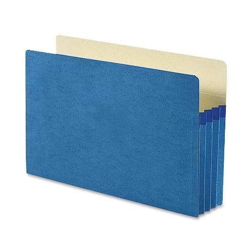 Smead SMD74225 Blue File Pockets Legal 8.5"x14" 3.5" Exp