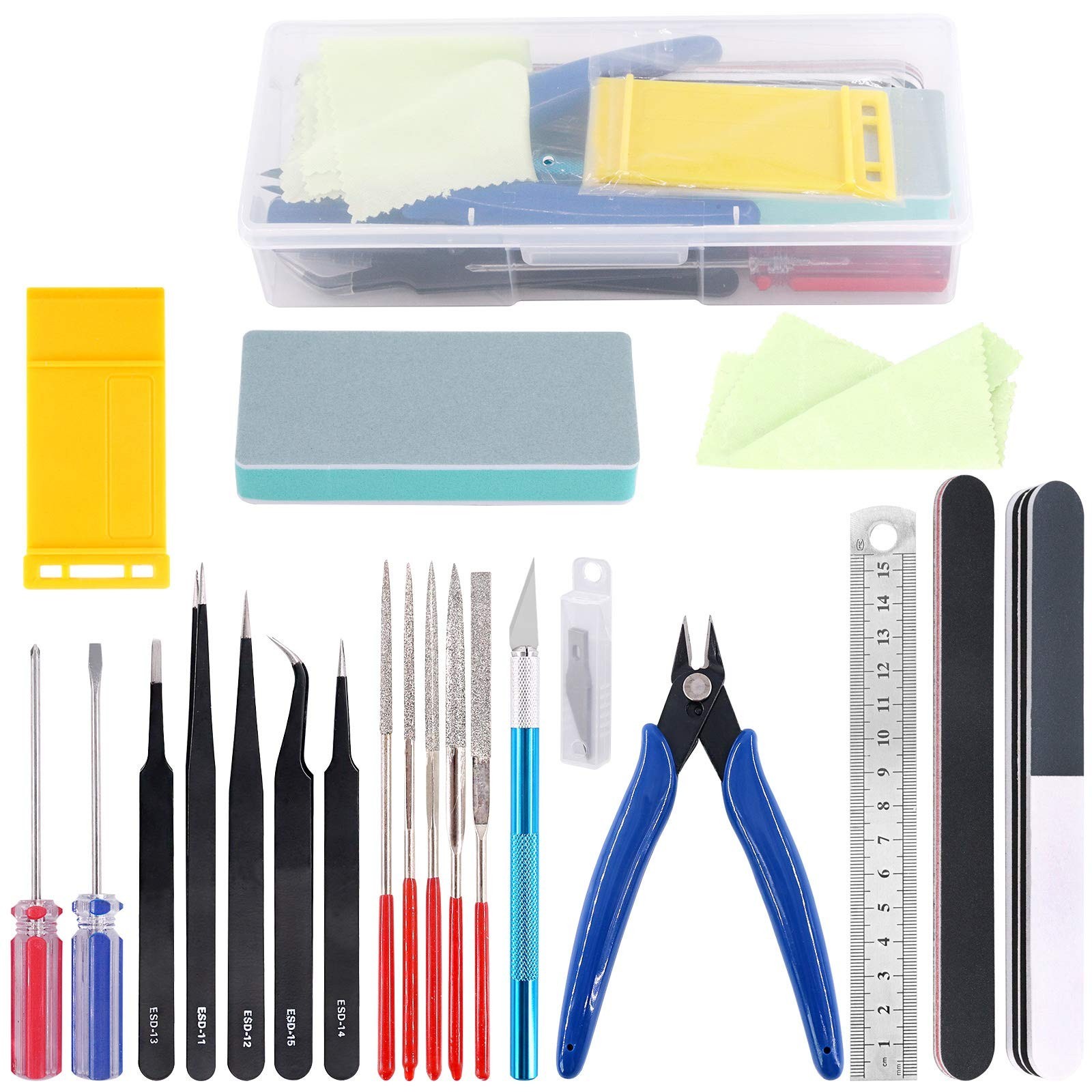 21Pcs Craft Tool Set for Model Building, Miniatures & Mecha Assembly Kit