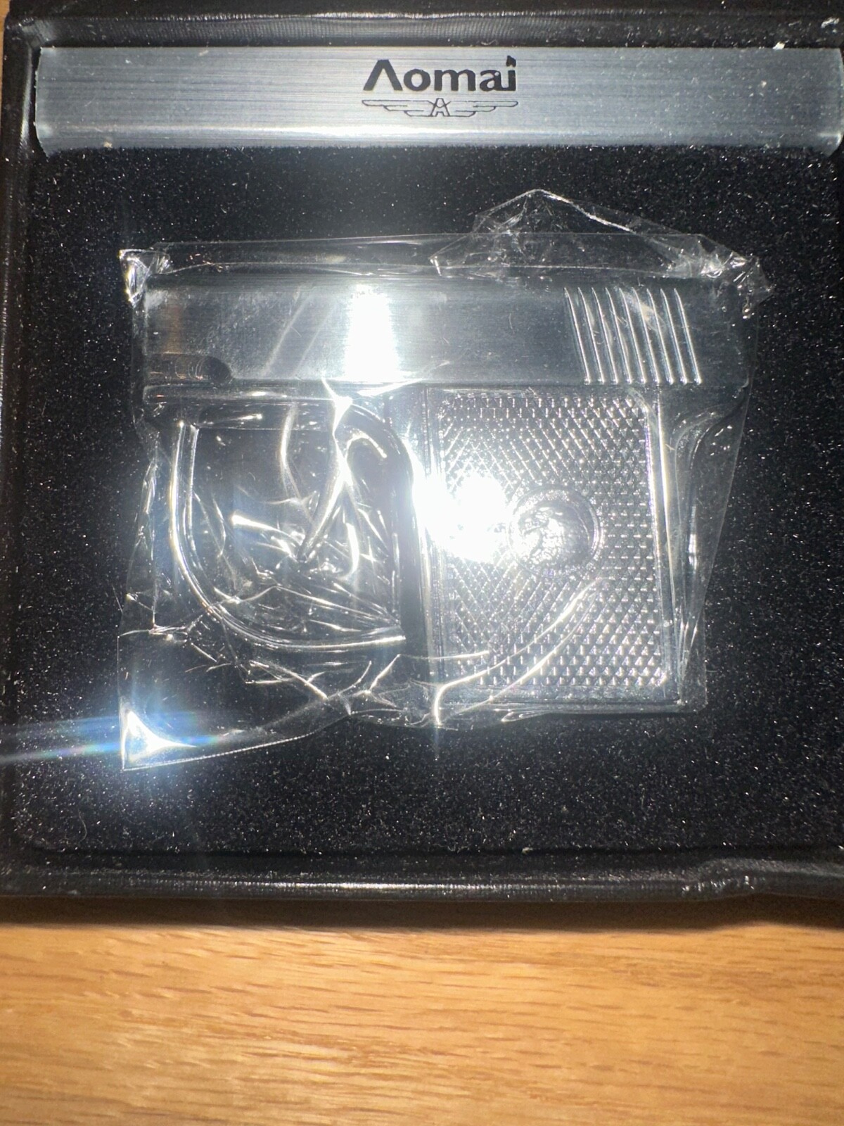 Pistol Shaped Gun Lighter Butane Torch Lighter- Windproof, Refillable, silver