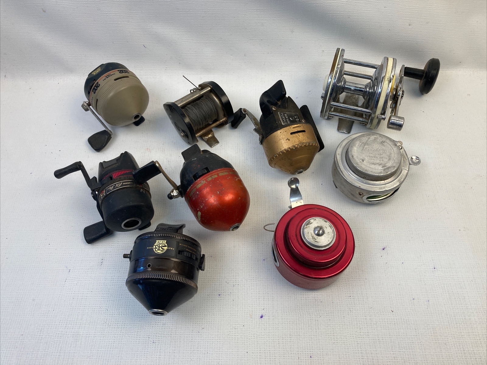 Vtg Fishing Reel Lot Zebco Gladding Shimano Shakespeare Revelation Parts/Repair