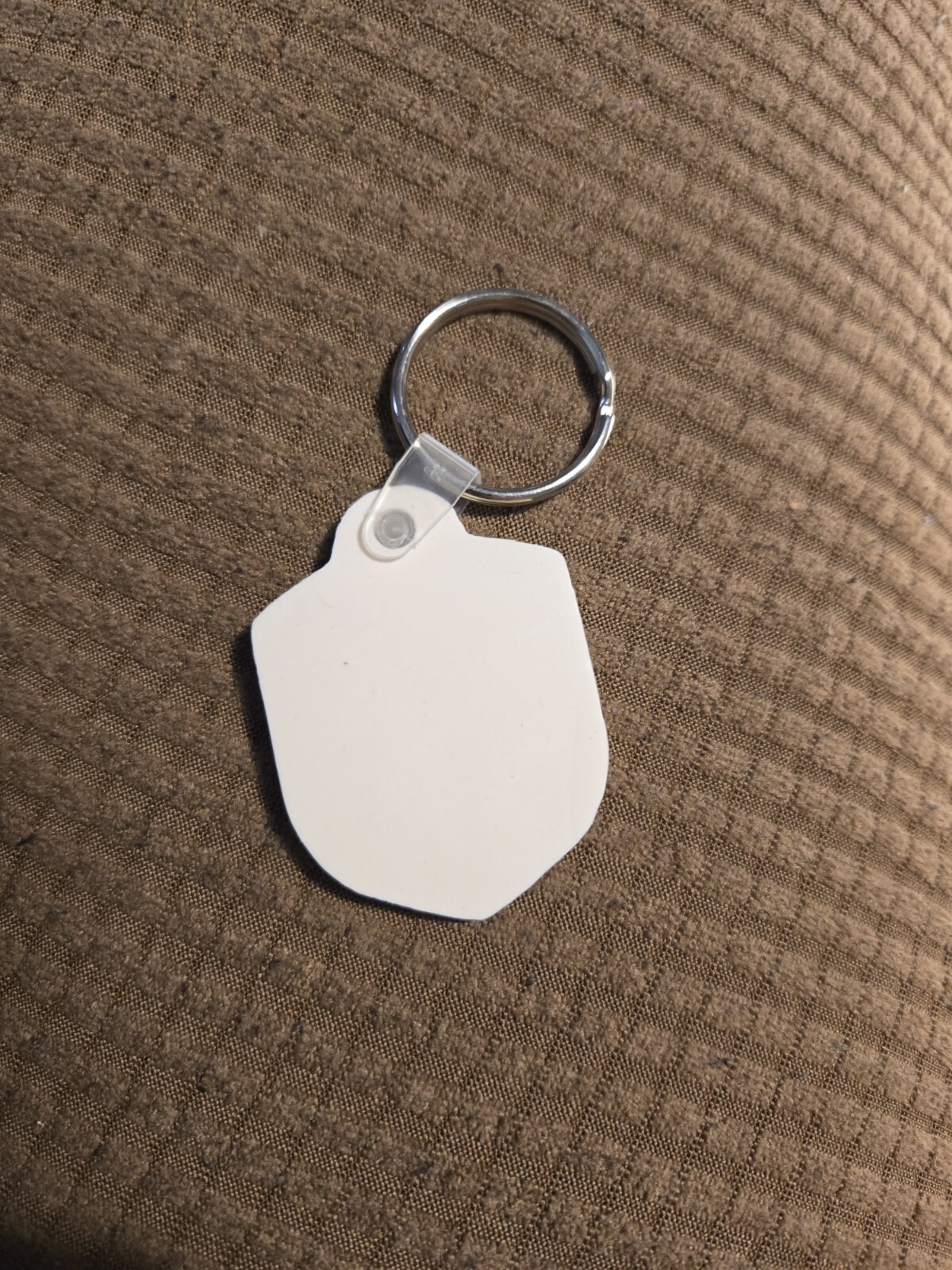 UPS United Parcel Service Soft Logo Keychain Ring Yellow & Brown C77