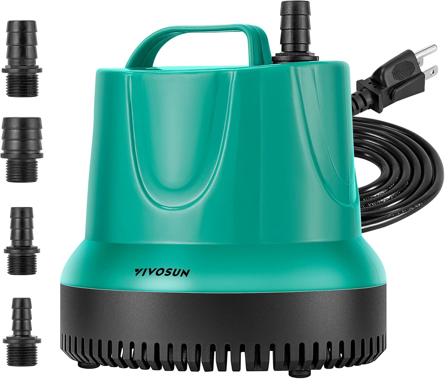 850GPH 60W Submersible Pump Fish Tank Pond Aquarium Hydroponic Systems W/ 5ft