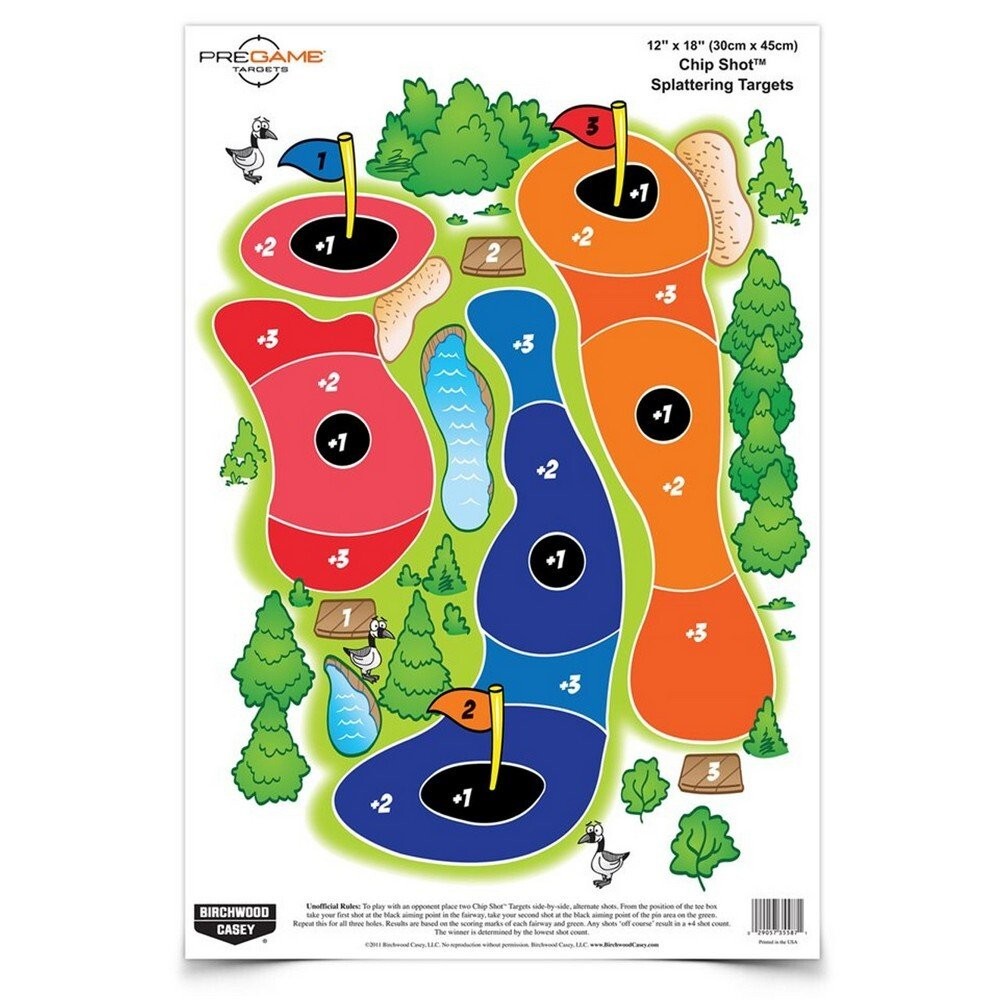 Birchwood Casey Pregame 12 X 18 Inch Chip Shot Shooting Targets 8 Pack - 35566