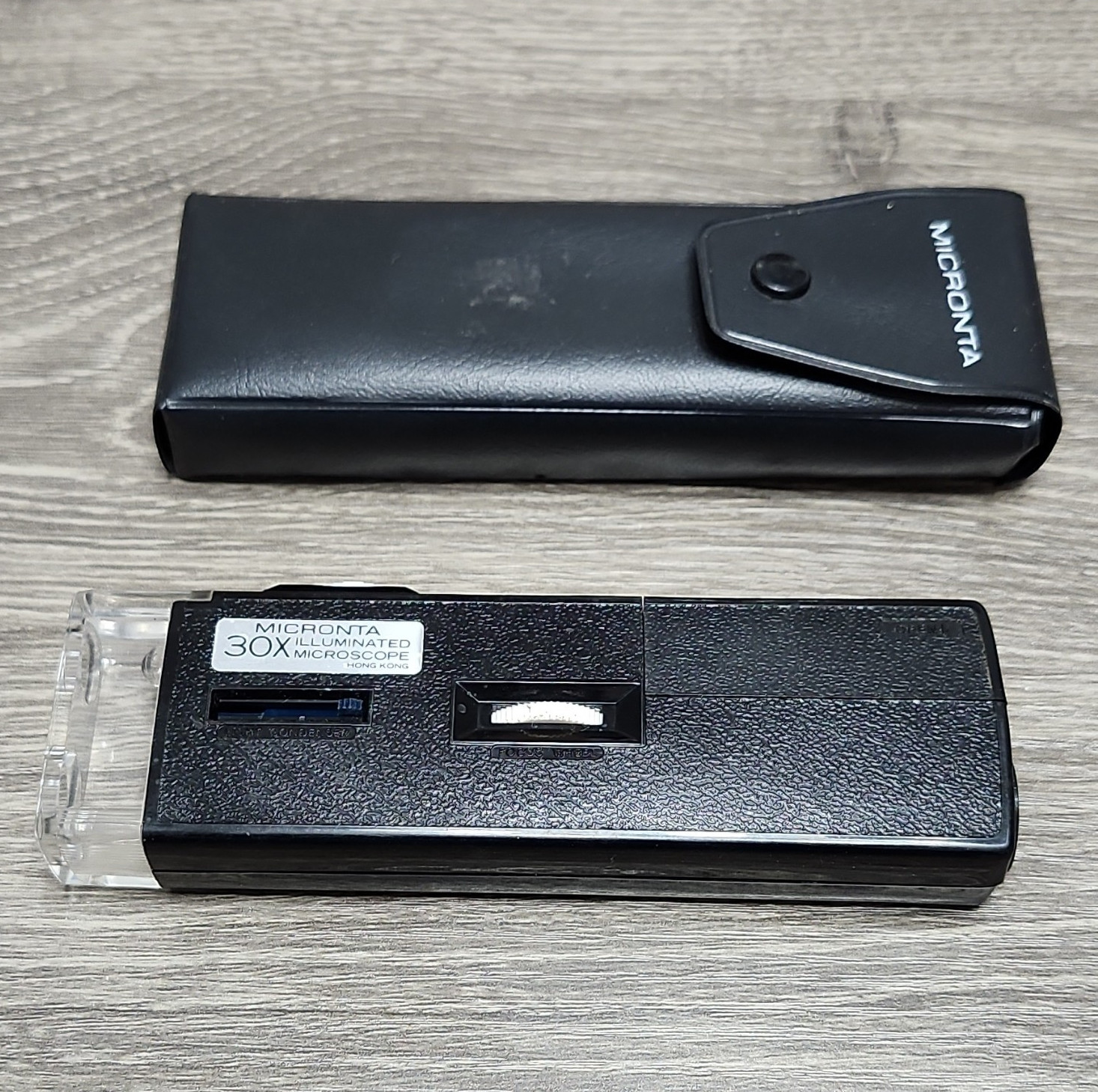 Micronta 30X Illuminated Pocket Microscope Monocular with Case