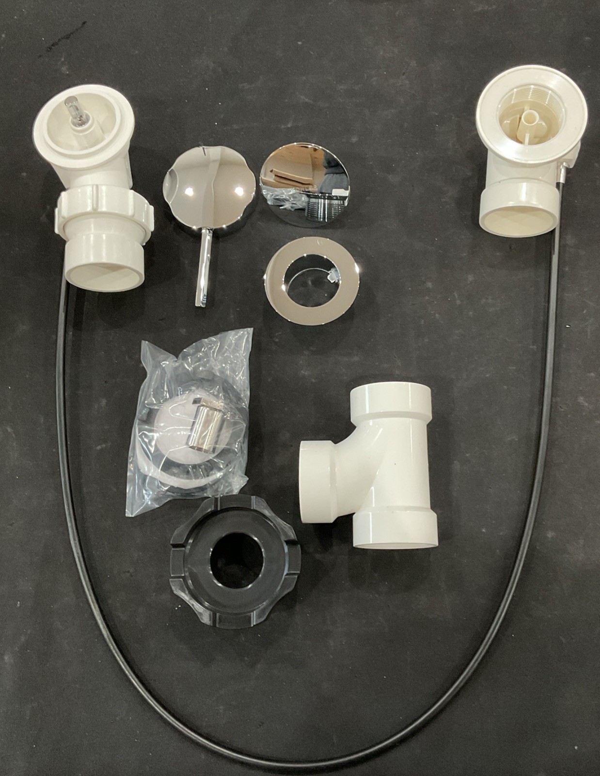 Kohler Cable Bath Drain Polished Chrome Clearflo 1496800-CP J1