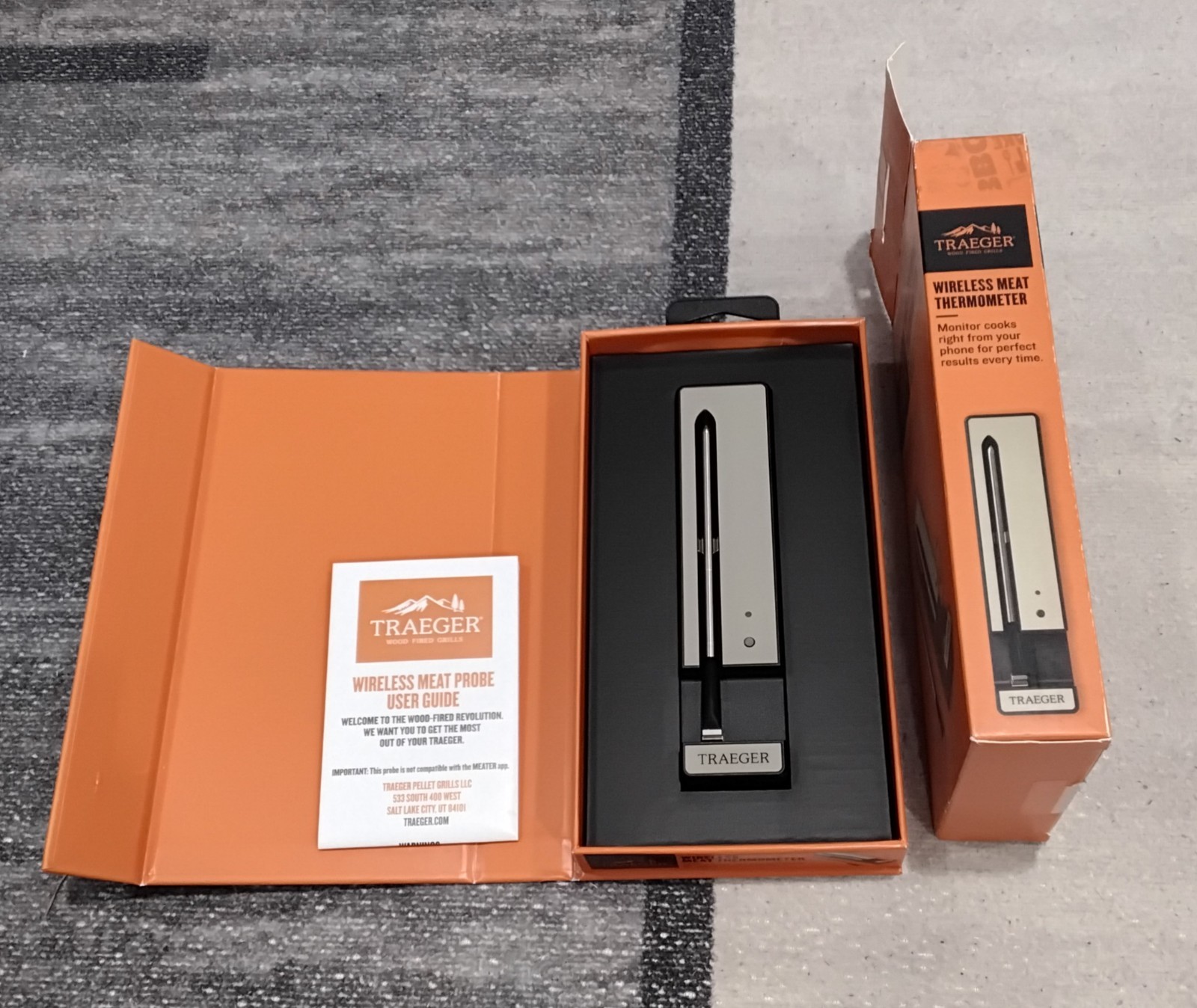 Traeger Wireless Meat Thermometer WiFi Compatible Grill NEW Open Package B