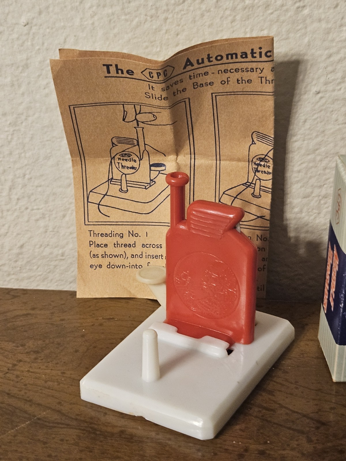 Automatic Needle Threader W/Thread Cutter CPC Vintage Original Box W/Instruction