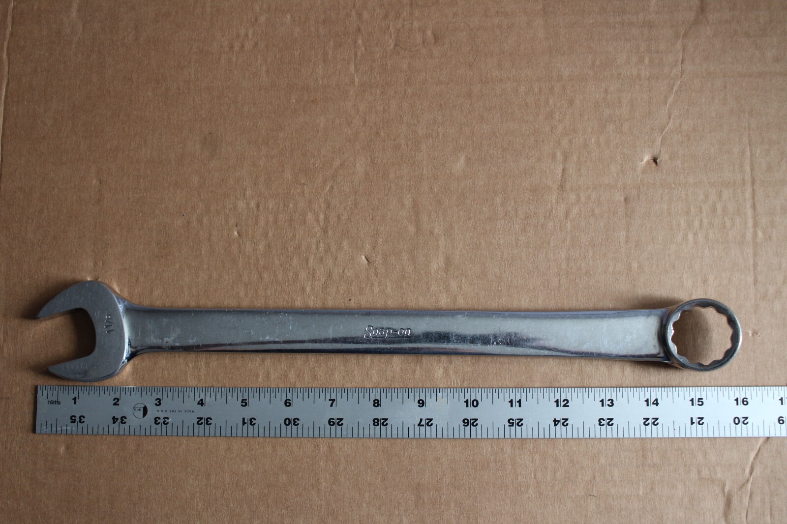 SNAP-ON, 1-1/8” OEX-36, Combination, 12pt Wrench USA Pat #3273430 Good Condition