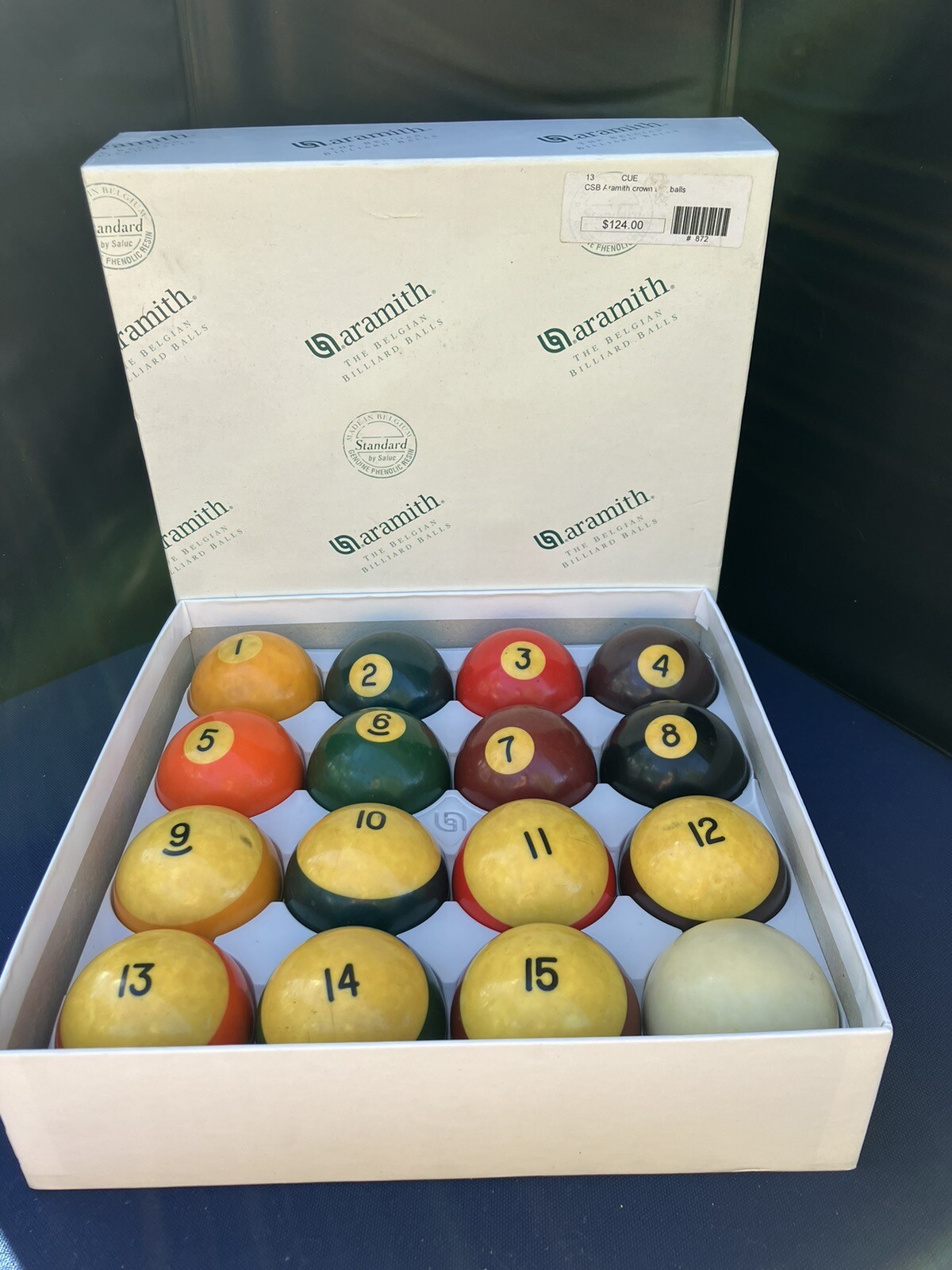 Genuine Belgian Aramith Crown Standard Pool/Billiard Ball Set (Phenolic Resin)