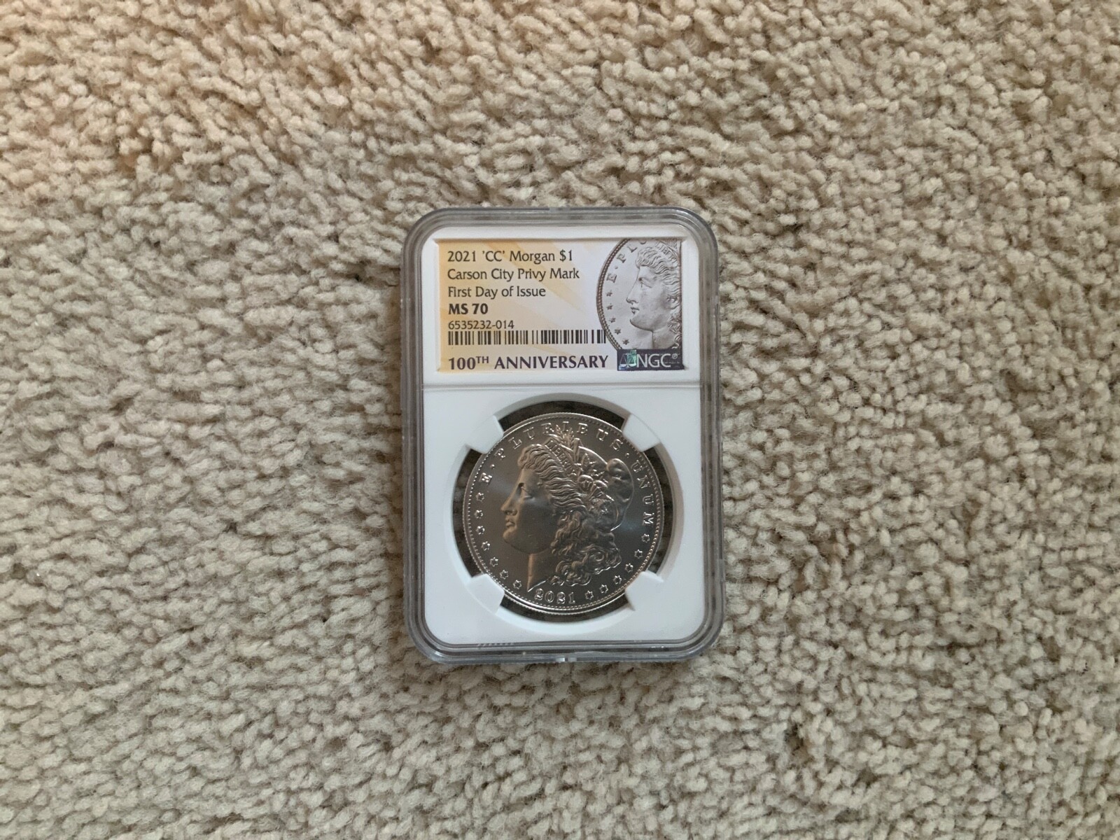 2021CC Morgan Silver Dollar NGC MS70 | FDOI First Day of Issue 100th Anniversary