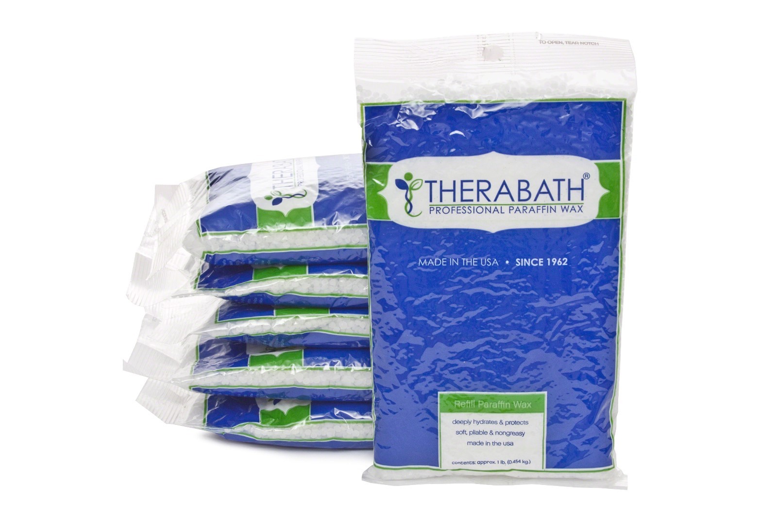 6 1lb Bags Peache Scent Refill Parafin for Therabath Professional PRO Wax Bath