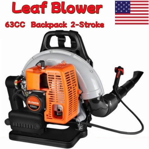 ✅2026 New 63CC 2-Stroke Backpack Gas Leaf Blower 665CFM 3HP Lawn Grass Blower