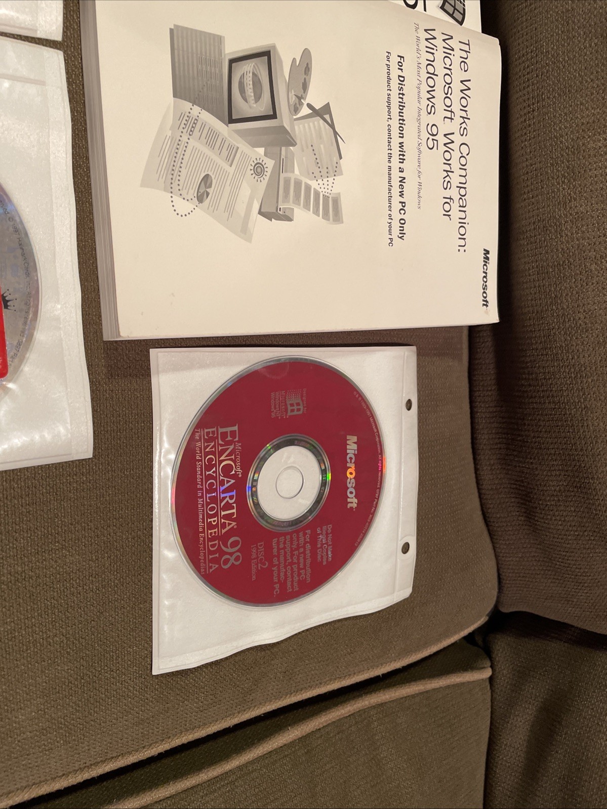 Vintage Microsoft Lot, Windows 95, Manuals, Other Microsoft Discs