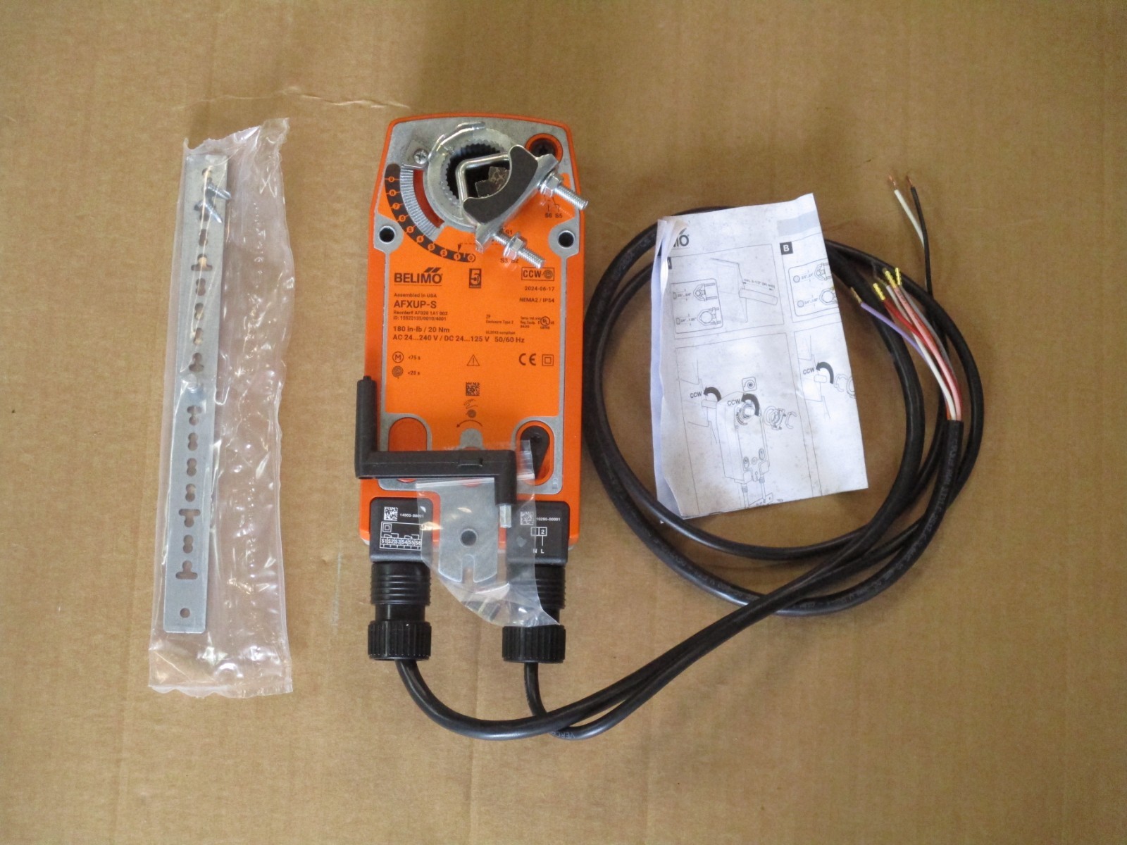 Belimo AFXUP-S Actuator Spring Return AC 24-240 V / DC 24-125 V NOS no box