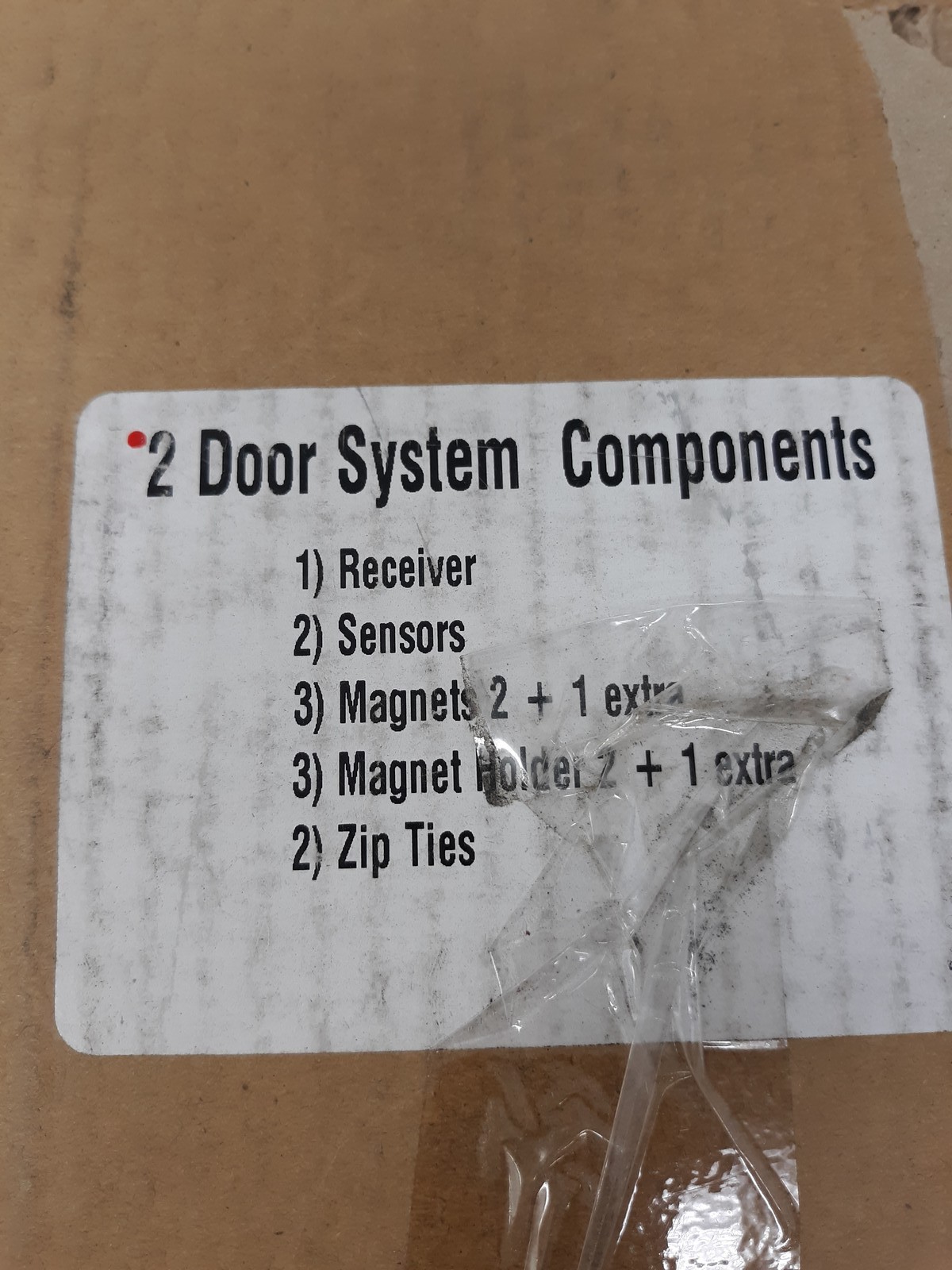2-Door Entry Access System Kit – Includes 1 Receiver + 2 Door Sensors – Complete