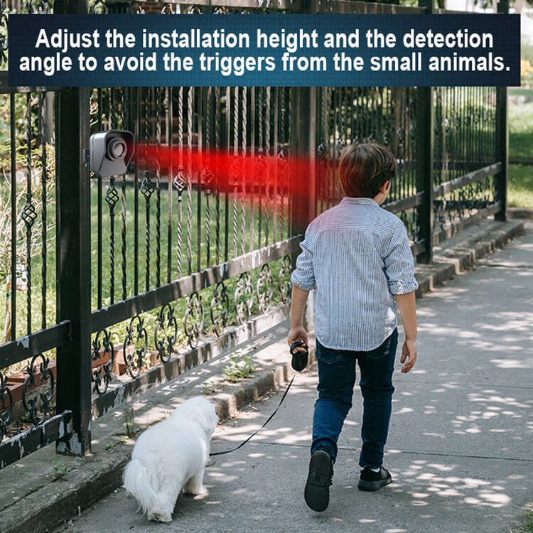 Wireless Solar Driveway Alarm Sensor Security System Receiver+Sensor Plug&Play