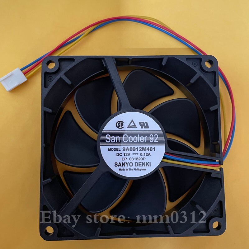 San Cooler 92 9A0912M401 12V 0.12A 9CM Chassis Cooling Fan
