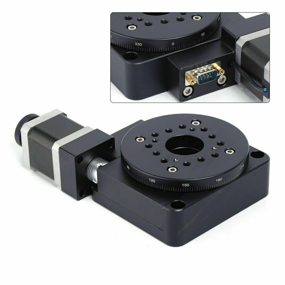 Electric Rotary Table CNC Indexing High Precision Turntable Rotary 100mm 180:1