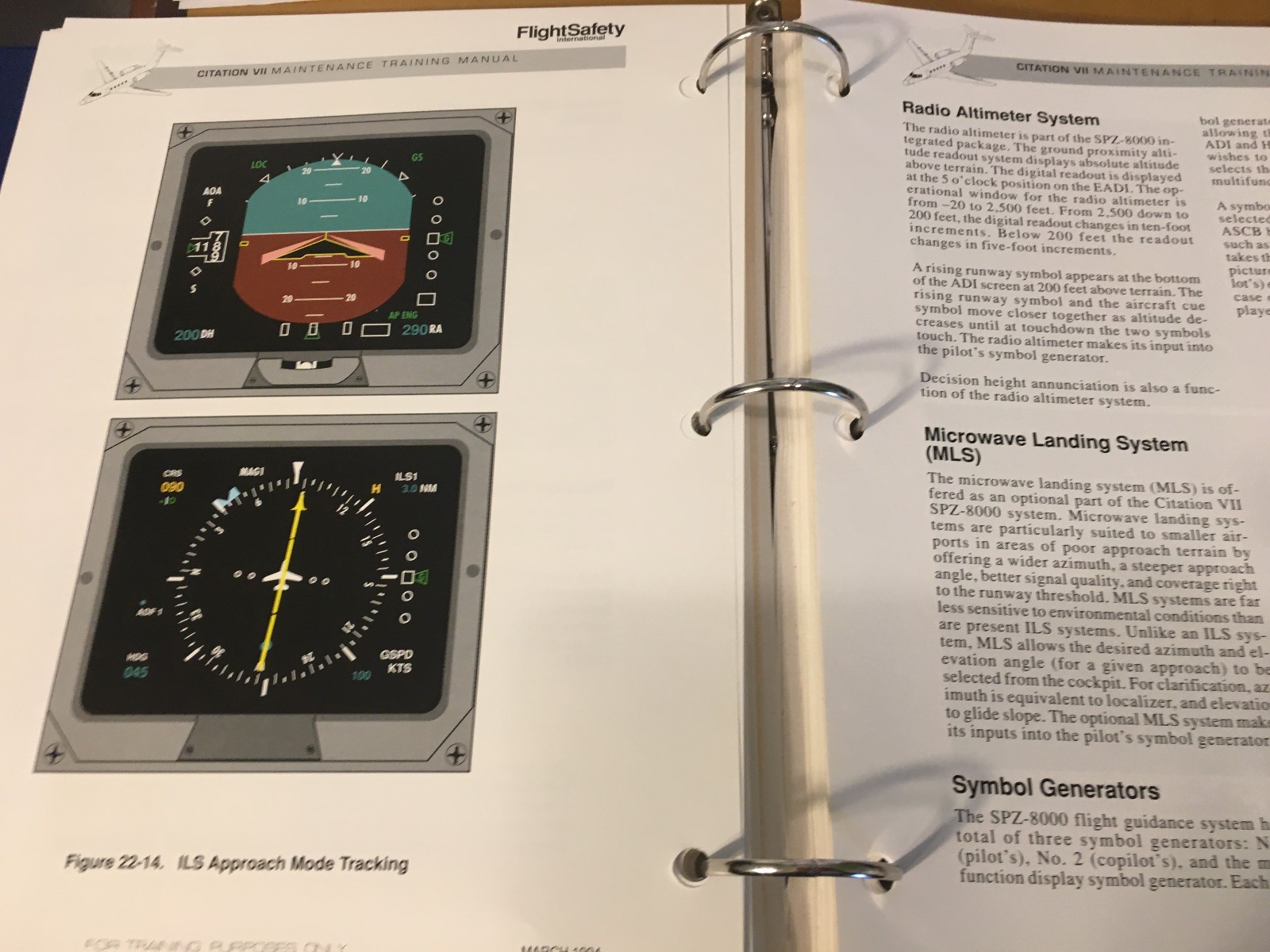 Citation VII Maintenance Training Manuals, a 2 vol. set
