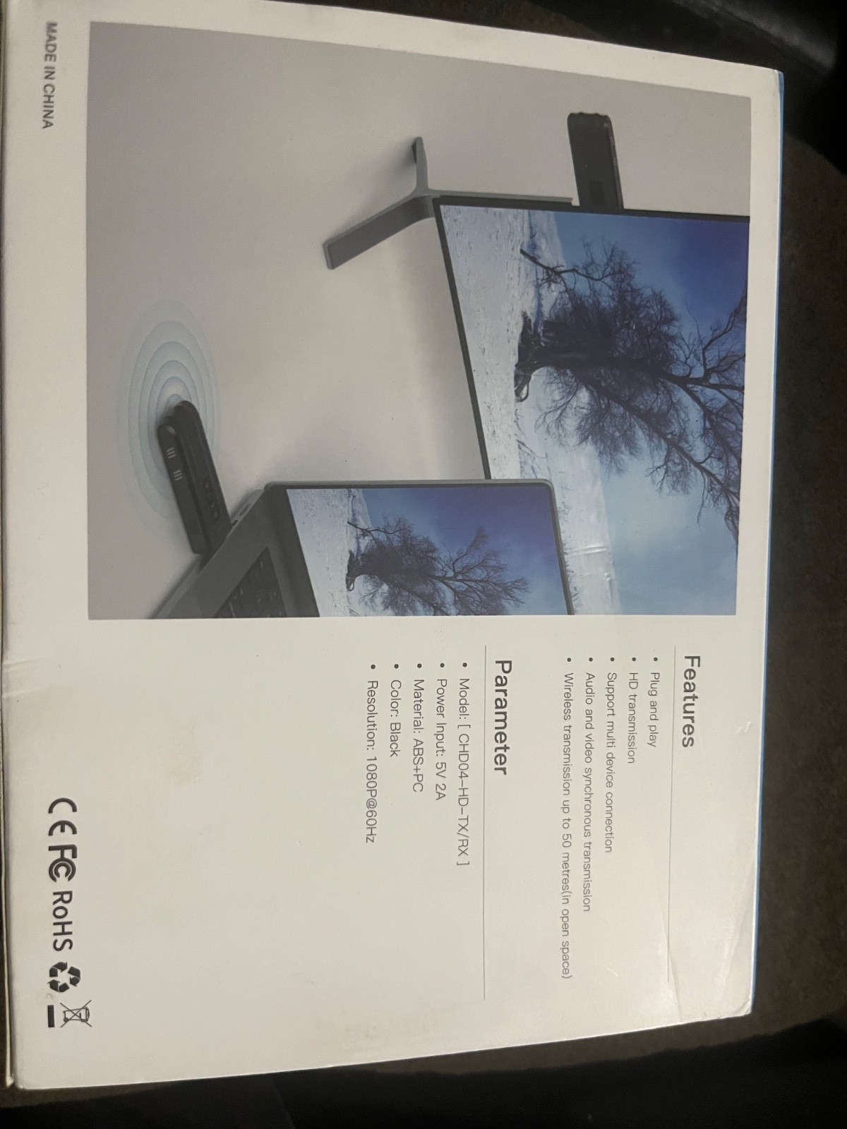 Wireless HD Transmitter Receiver Kit open box