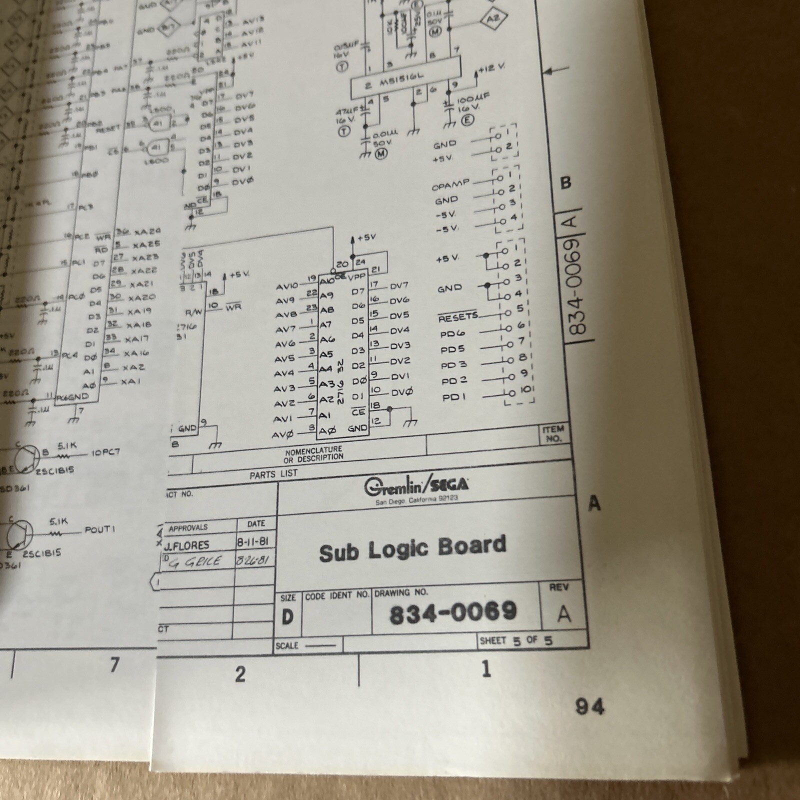 Original frogger With Schematics sega arcade game owners manual