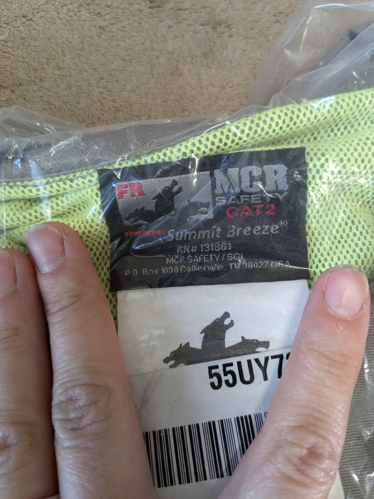 MCR SAFETY SBC201156 Coverall 8.7 cal/sq cm ATPV Men's 3XL Regular 56 in Chest