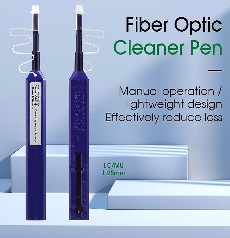 One Click Fiber Optic Cleaning Pen LC/MU 1.25mm male & female Connector Cleaning