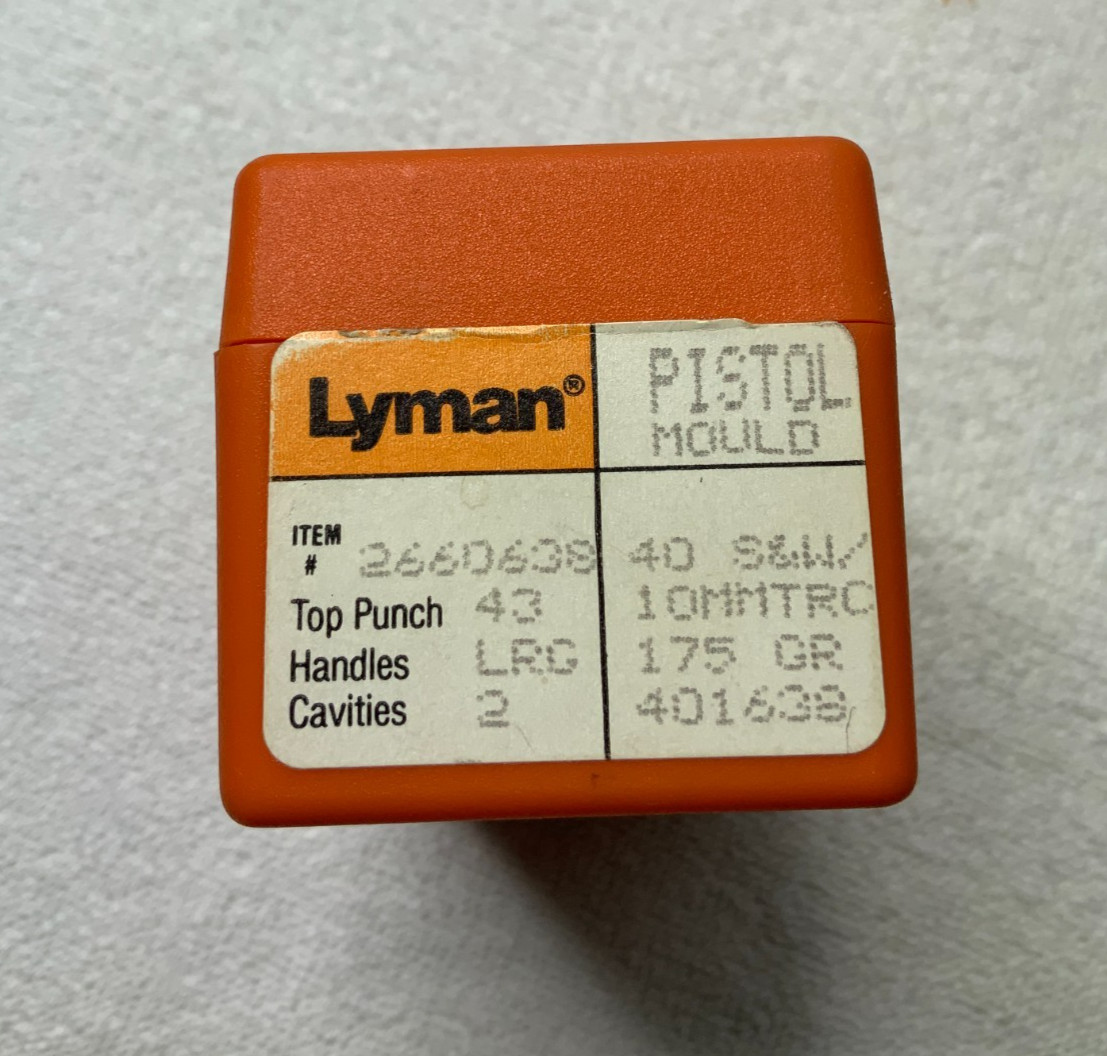 New Lyman Pistol Mould 40 S&W/10mm TRC 401638 Item #2660638