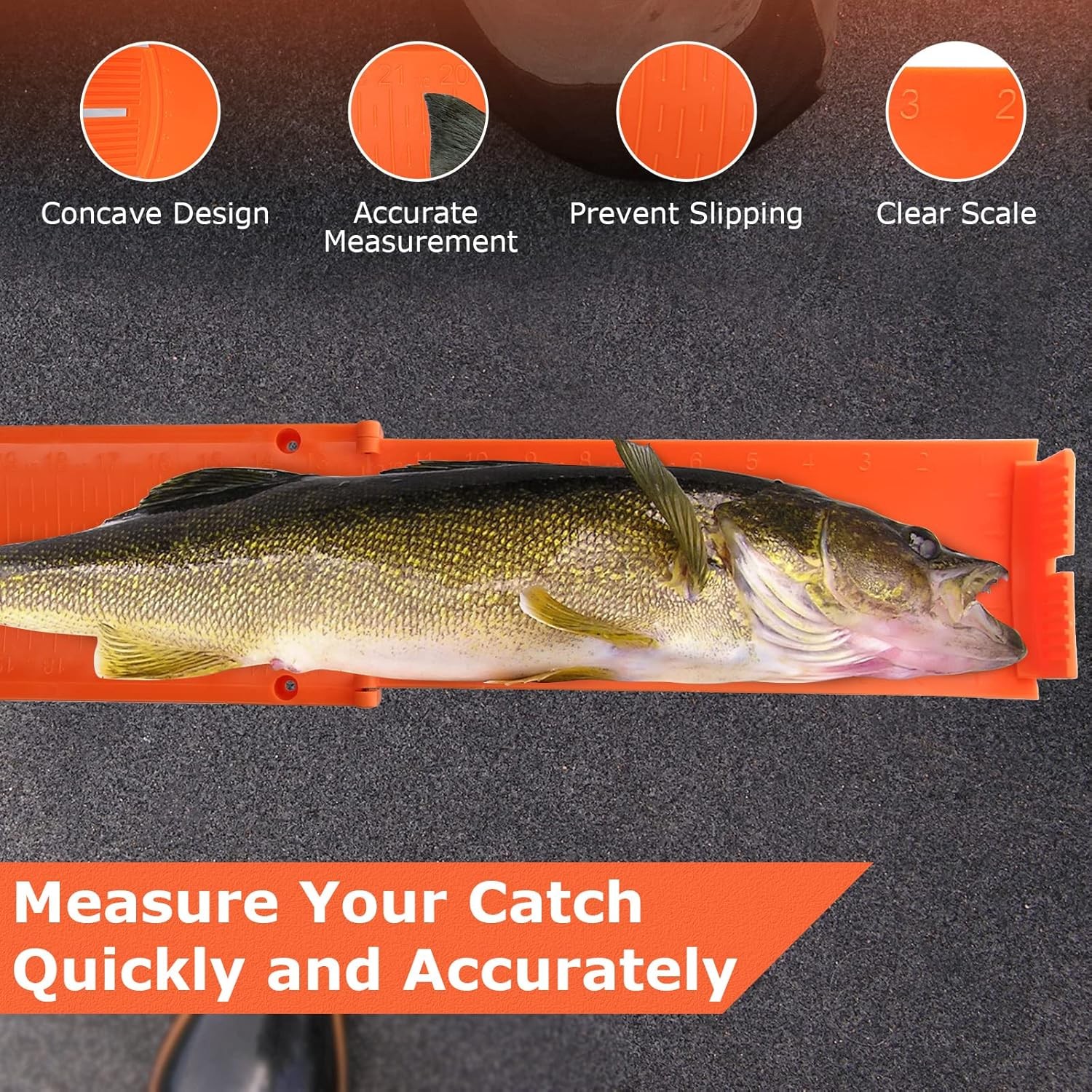 Foldable Fish Measuring Board Floating Ruler