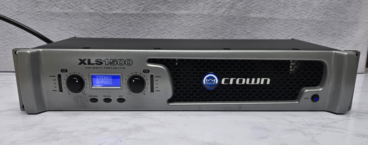 Crown XLS1500 2-Channel High-Density Power Amplifier TESTED