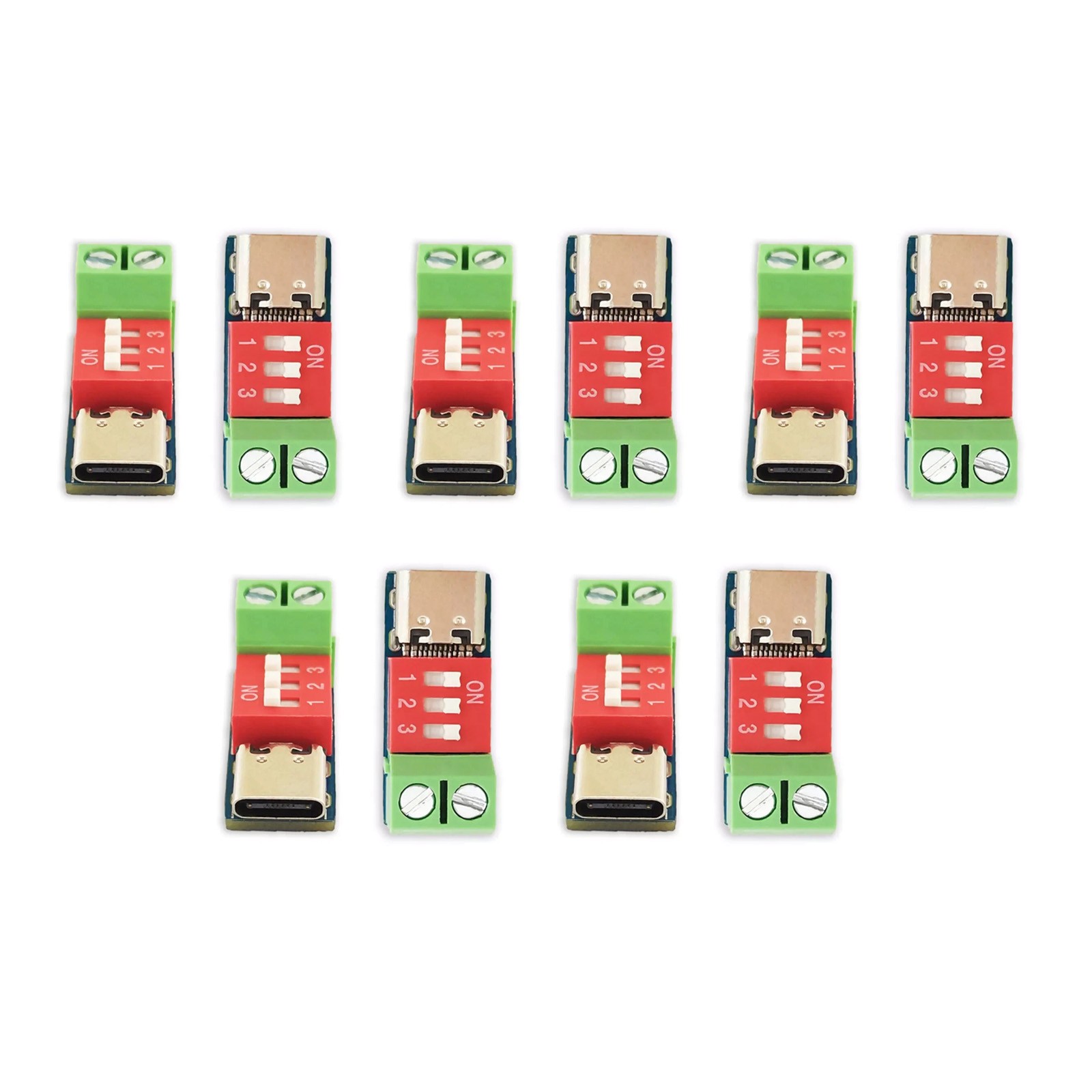10 PCS PD/QC Decoy Board 10pcs USB-C Support Forward Reverse Plug Detection 100W