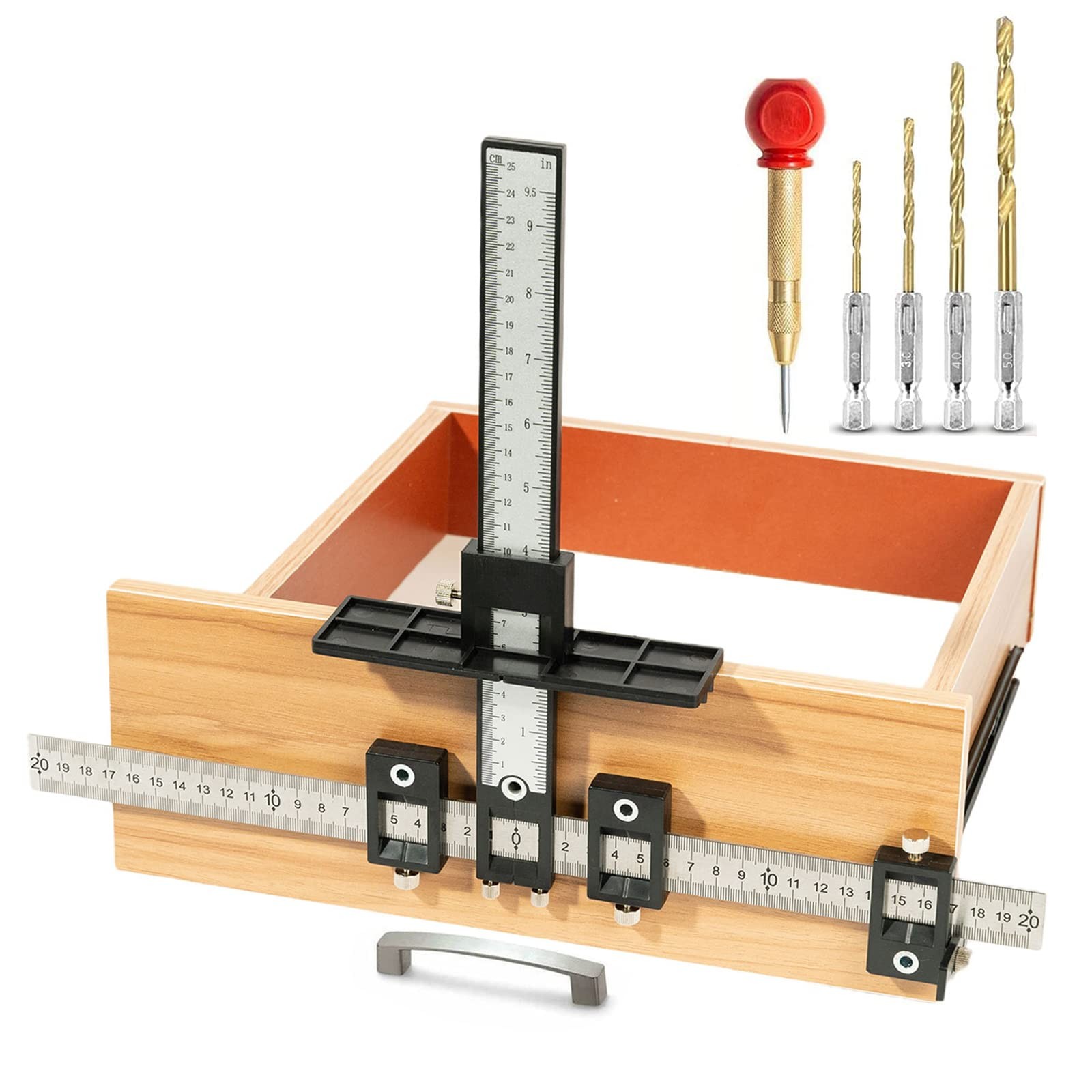 Solike Cabinet Hardware Jig, Aluminum Alloy Cabinet Handle Jig Tool for Fast ...