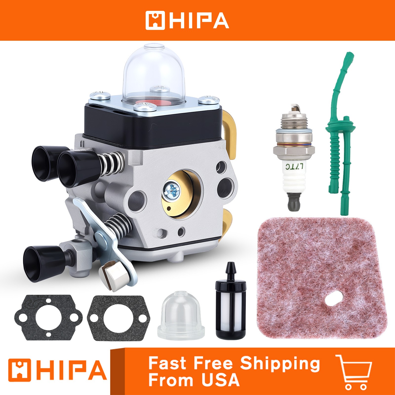 FS38 Carburetor for Stihl FS46C FS55C FS55R FS55RC HS45 Weed Eater Trimmer Parts